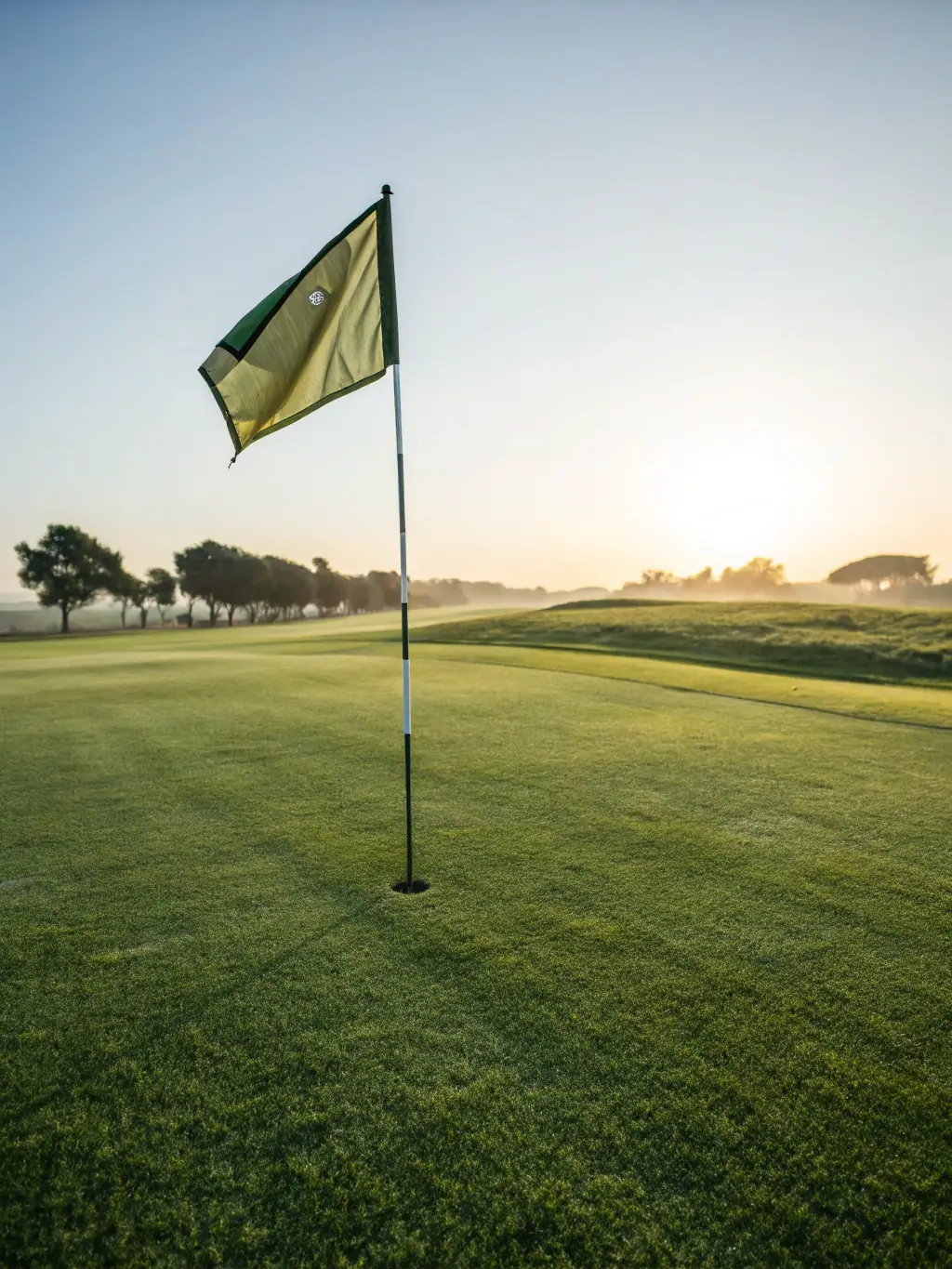 An image of a perfectly manicured golf course green, showcasing Rawson Works' expertise in maintaining high-end turf for specialized applications.
