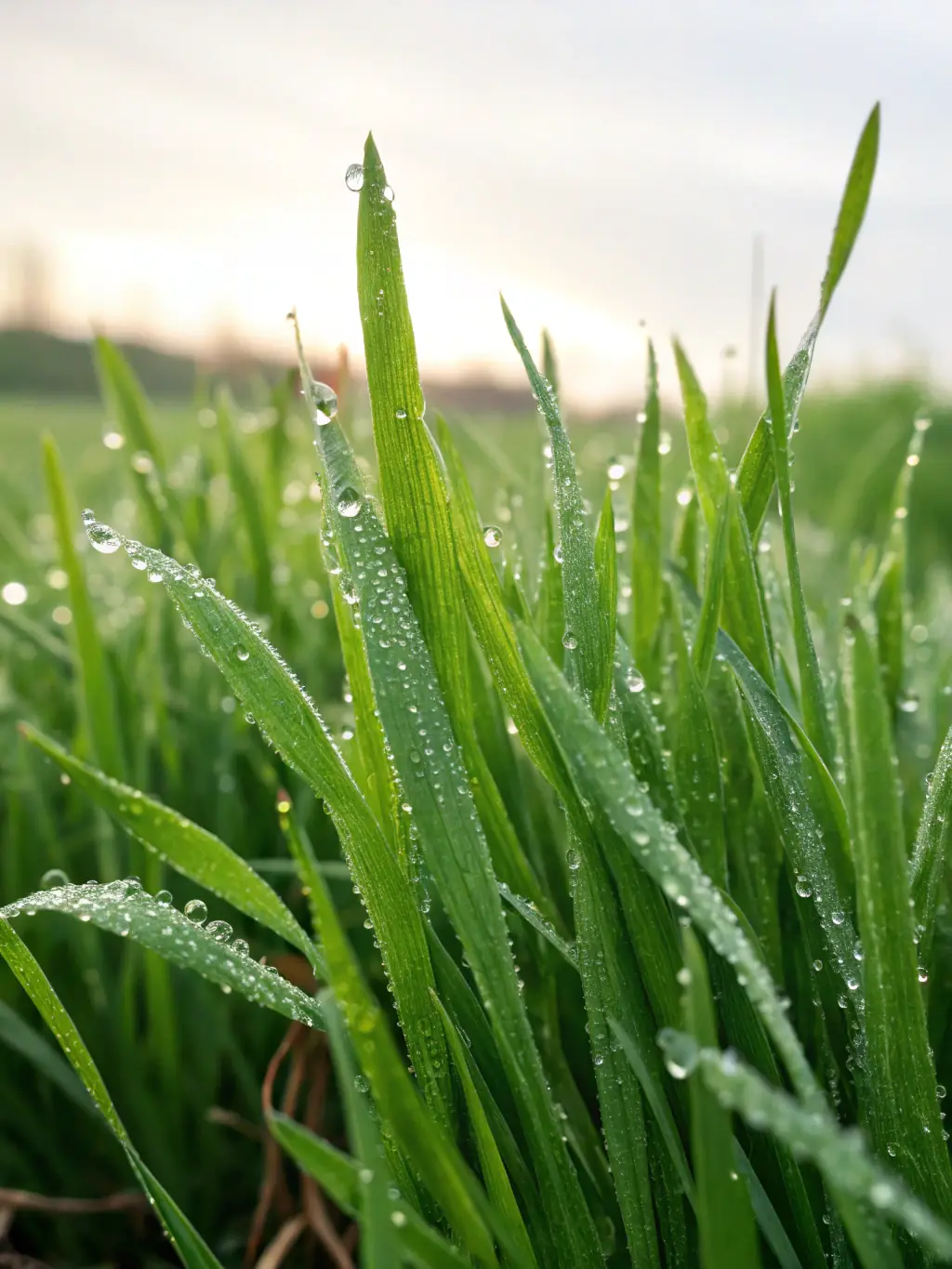 A close-up shot of freshly installed turf grass, showcasing its vibrant green color and healthy texture, used to represent the high-quality installation services offered by Rawson Works.